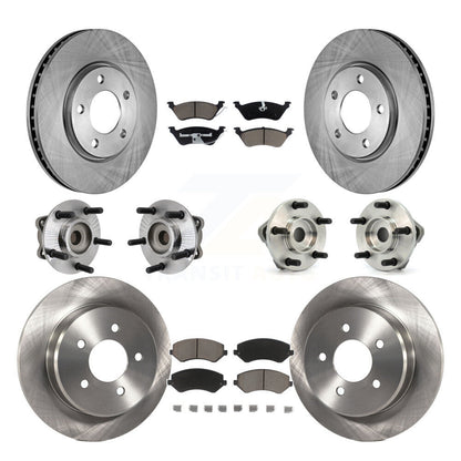 Kit de Rotor et plaquettes de frein à disque, roulement de moyeu avant et arrière (10 pièces) pour Chrysler Voyage