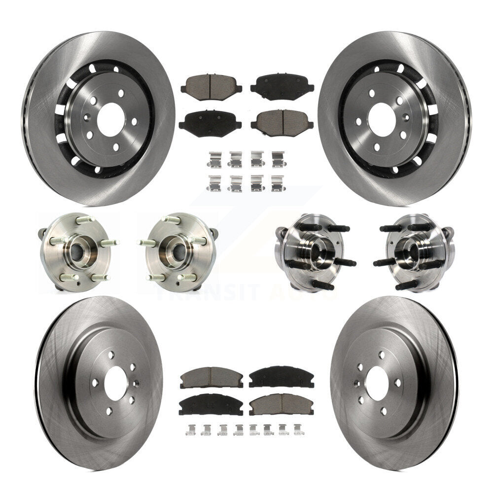 Kit de Rotor et de plaquettes de frein, roulement de moyeu avant et arrière (10 pièces), pour Ford Taurus Police Seda