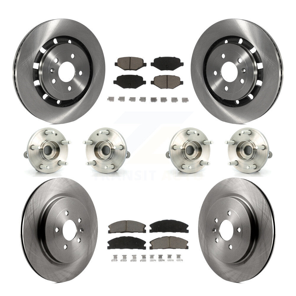 Kit de plaquettes de Rotor de frein à disque, roulement de moyeu avant et arrière (10 pièces) pour Ford Explorer Polic
