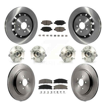 Kit de plaquettes de Rotor de frein à disque, roulement de moyeu avant et arrière (10 pièces) pour Ford Explorer Polic