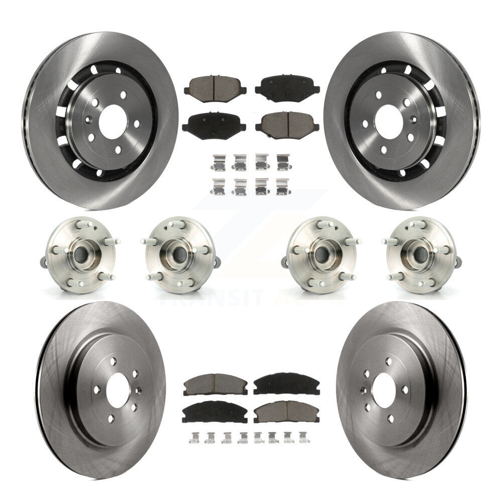 Kit de rotors et plaquettes de frein à disque, roulements de moyeu avant et arrière (10 pièces) pour Ford Explorer