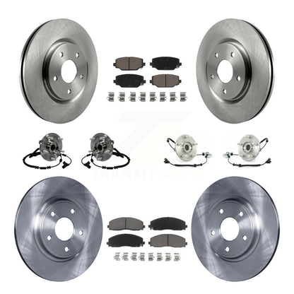 Kit de Rotor et de plaquettes de frein à disque, roulement de moyeu avant et arrière (10 pièces) pour Volkswagen Routa