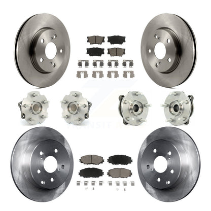 Kit de rotors et plaquettes de frein, roulement de moyeu avant et arrière (10 pièces), pour Toyota RAV4 LE avec FW