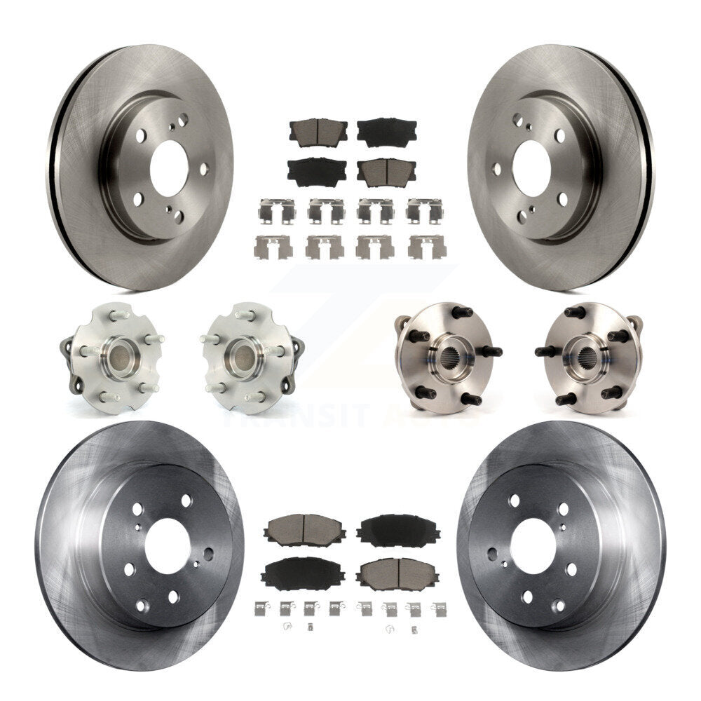 Kit de Rotor et de plaquettes de frein, roulement de moyeu avant et arrière (10 pièces), pour Toyota RAV4 Lexus HS250