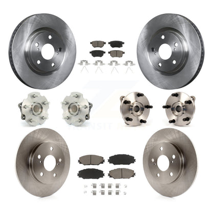 Kit de rotors et plaquettes de frein, roulement de moyeu avant et arrière (10 pièces), pour Toyota Corolla iM Scio