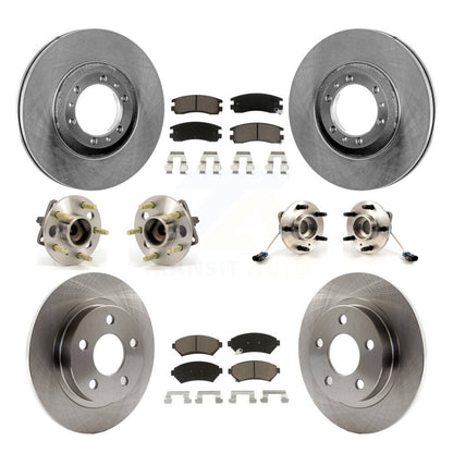 Kit de plaquettes de Rotor de frein à disque, roulement de moyeu avant et arrière (10 pièces) pour Buick LeSabre Pontia