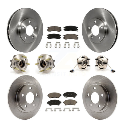 Kit de plaquettes de Rotor de frein, roulement de moyeu avant et arrière (10 pièces) pour Buick LesSabre Pontiac Par