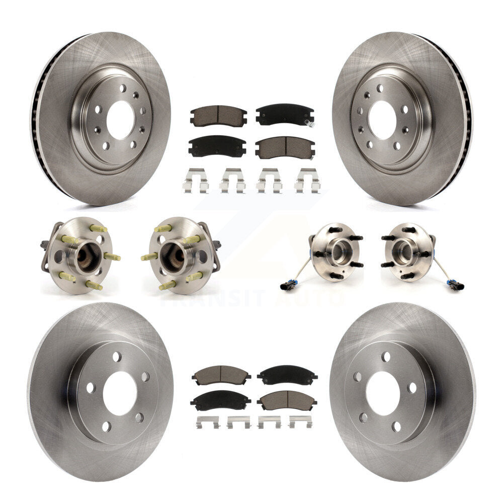 Kit de plaquettes de rotor de frein, roulement de moyeu avant et arrière (10 pièces) pour Pontiac Bonneville GX 04