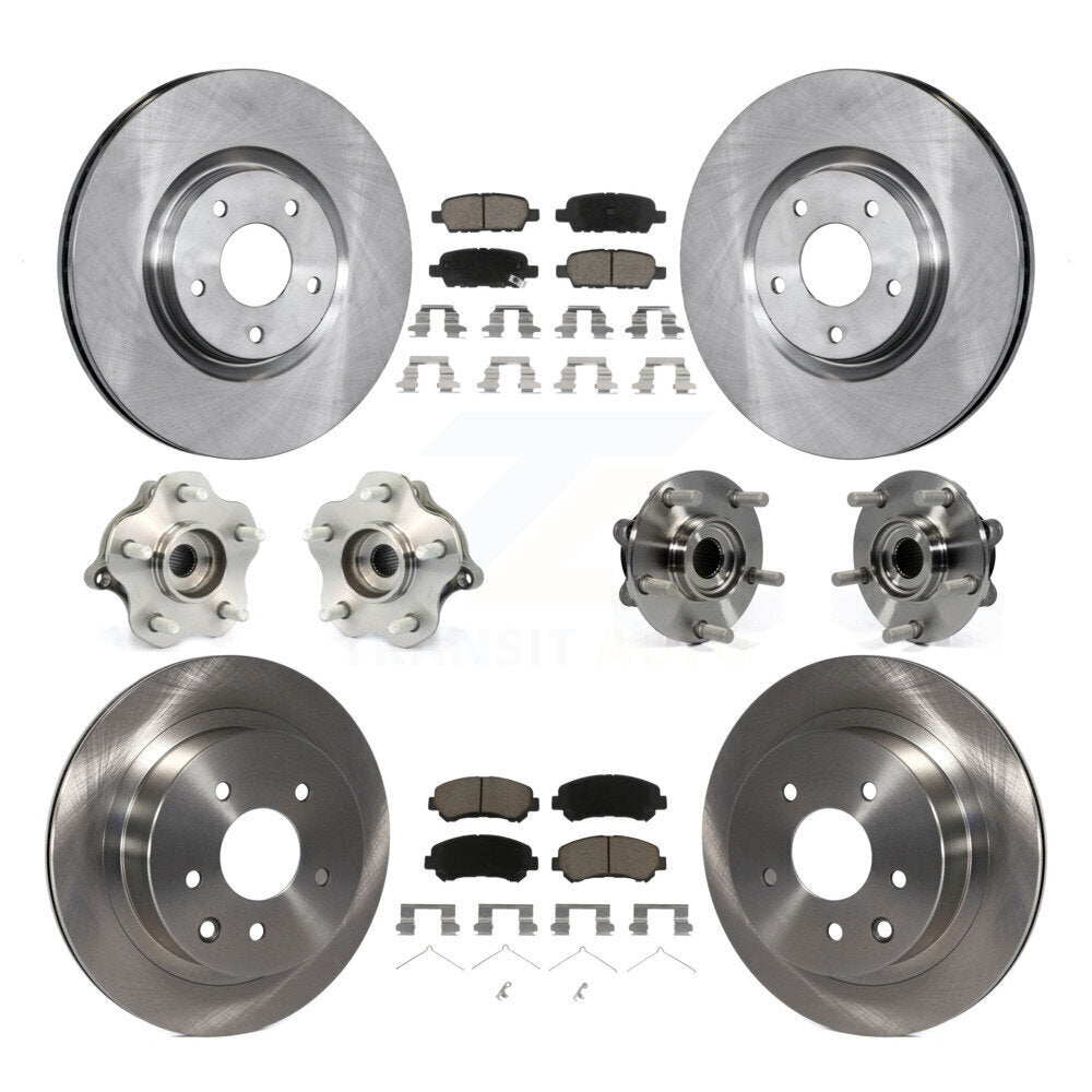 Kit de plaquettes de Rotor de frein, roulement de moyeu avant et arrière (10 pièces) pour Nissan Juke To 04 1 2014