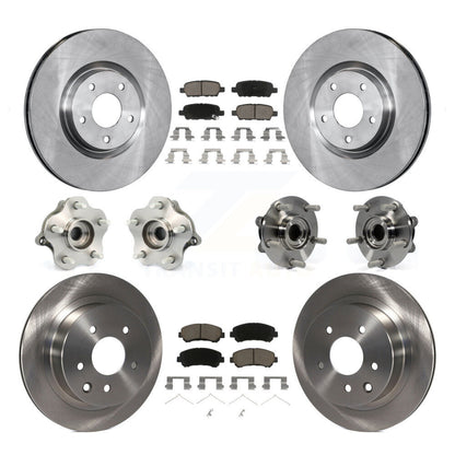 Kit de plaquettes de Rotor de frein, roulement de moyeu avant et arrière (10 pièces) pour Nissan Juke To 04 1 2014