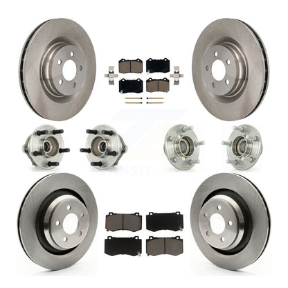 Kit de plaquettes de Rotor de frein, roulement de moyeu avant et arrière (10 pièces) pour Chrysler 300 Dodge Charge