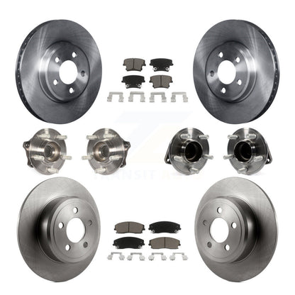 Kit de plaquettes de Rotor de frein, roulement de moyeu avant et arrière (10 pièces) pour Dodge Charger Chrysler 30