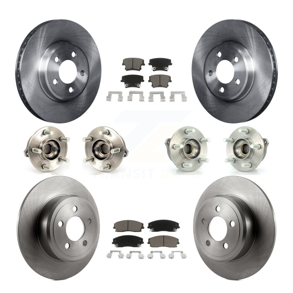 Kit de plaquettes de Rotor de frein, roulement de moyeu avant et arrière (10 pièces) pour Dodge Charger Chrysler 30