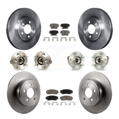 Kit de plaquettes de Rotor de frein, roulement de moyeu avant et arrière (10 pièces) pour Dodge Charger Chrysler 30