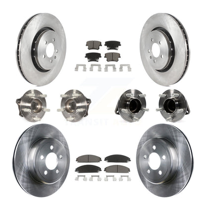 Kit de rotors et plaquettes de frein à disque, roulements de moyeu avant et arrière (10 pièces) pour Dodge Charger