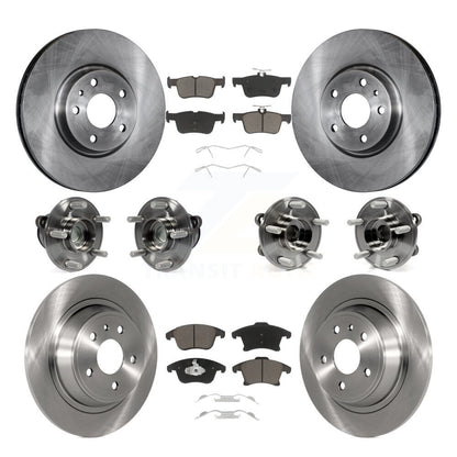 Kit de Rotor et plaquettes de frein, roulement de moyeu avant et arrière (10 pièces) pour Ford Fusion Lincoln MK