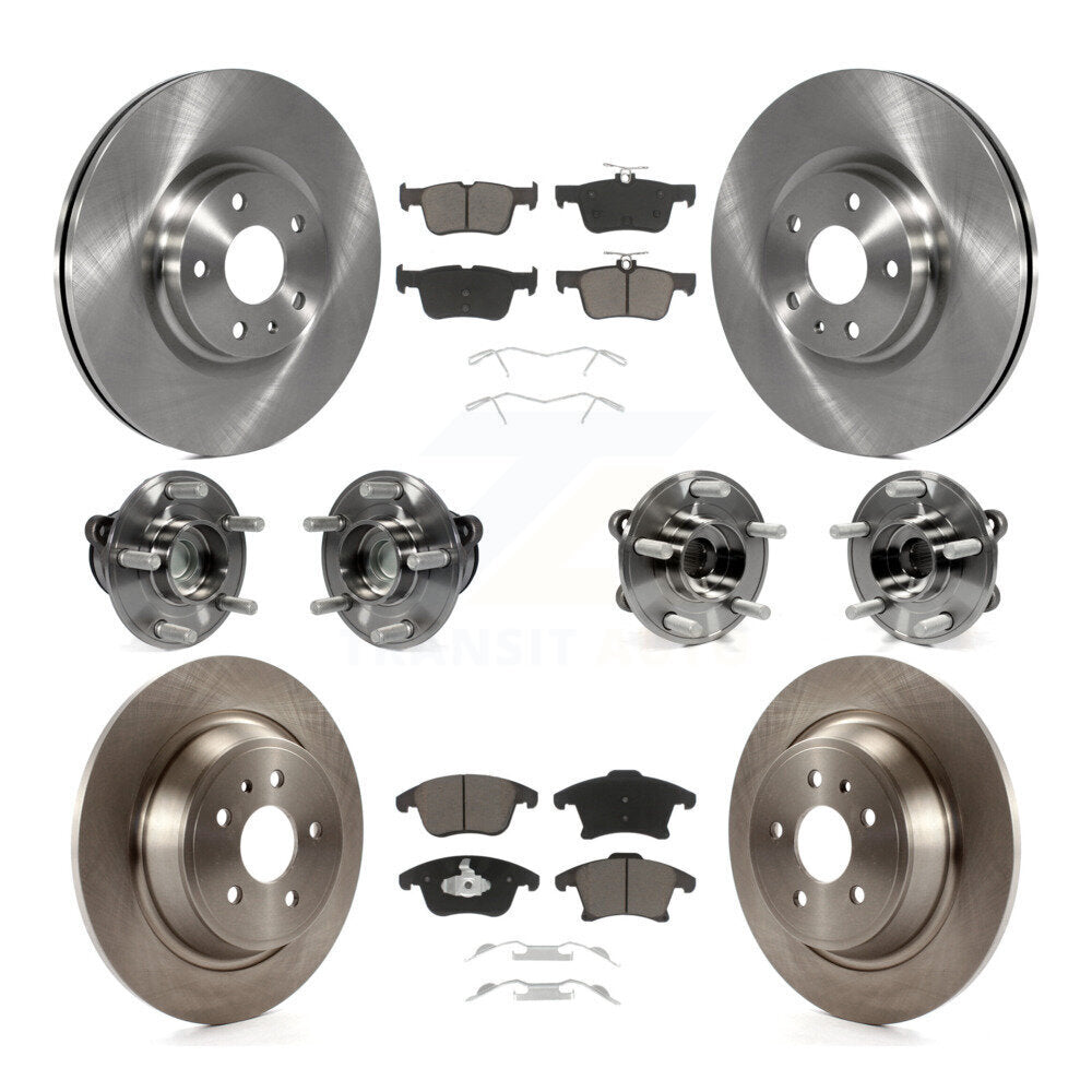 Kit de Rotor et plaquettes de frein, roulement de moyeu avant et arrière (10 pièces) pour Ford Fusion Lincoln MK