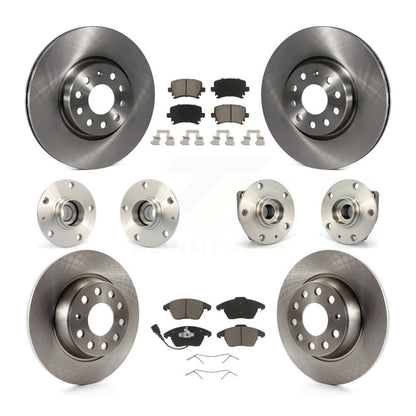 Kit de rotors et plaquettes de frein à disque, roulements de moyeu avant et arrière (10 pièces) pour Volkswagen GT