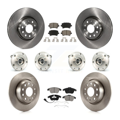 Kit de plaquettes de Rotor de frein, roulement de moyeu avant et arrière (10 pièces) pour Volkswagen Tiguan Audi Q