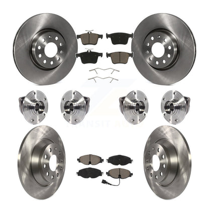Kit de rotors et plaquettes de frein à disque, roulement de moyeu avant et arrière (10 pièces) pour Audi TT Quattr