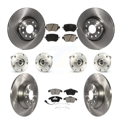 Kit de rotors et plaquettes de frein à disque, roulement de moyeu avant et arrière (10 pièces) pour Audi Q3 Quattr