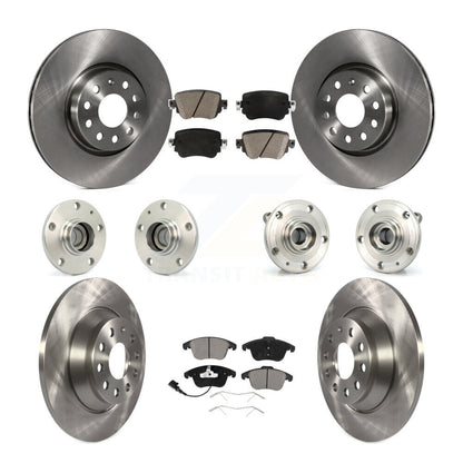 Kit de rotor et de plaquettes de frein à disque, roulement de moyeu avant et arrière (10 pièces) pour Audi Q 2016 – 2018
