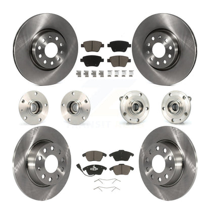 Kit de rotors et plaquettes de frein à disque, roulements de moyeu avant et arrière (10 pièces) pour Volkswagen GT