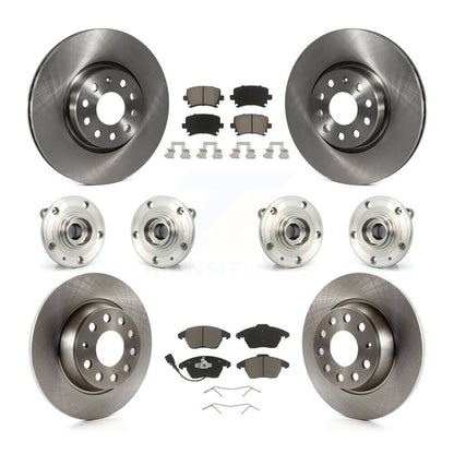 Kit de rotors et plaquettes de frein à disque, roulement de moyeu avant et arrière (10 pièces) pour Audi A3 Quattr