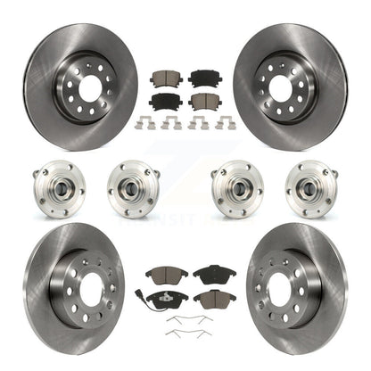 Kit de rotors et plaquettes de frein à disque, roulement de moyeu avant et arrière (10 pièces) pour Audi A3 Quattr