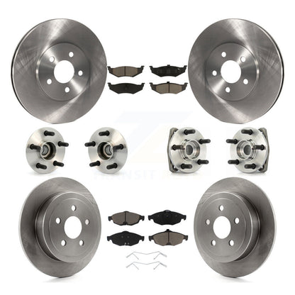 Kit de Rotor et de plaquettes de frein, roulement de moyeu avant et arrière (10 pièces) pour Chrysler Sebring Dodge