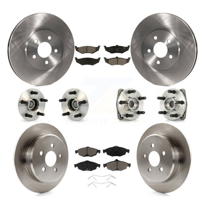 Kit de Rotor et de plaquettes de frein, roulement de moyeu avant et arrière (10 pièces) pour Chrysler Sebring Dodge
