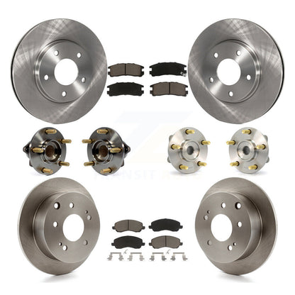 Kit de rotor et de plaquettes de frein à disque, roulement de moyeu avant et arrière (10 pièces) pour Mitsubishi Galan