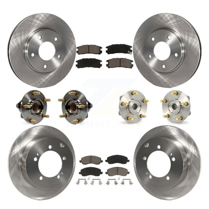 Kit de rotors et plaquettes de frein à disque, roulement de moyeu avant et arrière (10 pièces) pour Mitsubishi Eclips