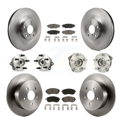 Kit de plaquettes de Rotor de frein, roulement de moyeu avant et arrière (10 pièces) pour Subaru Outback Legac 2005