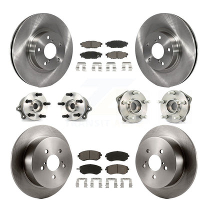 Kit de plaquettes de Rotor de frein, roulement de moyeu avant et arrière (10 pièces) pour Subaru Legacy i/Limite 05