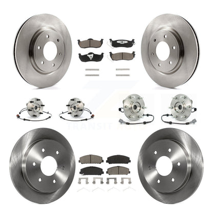 Kit de Rotor et de plaquettes de frein, roulement de moyeu avant et arrière (10 pièces) pour Nissan Armada INFINIT