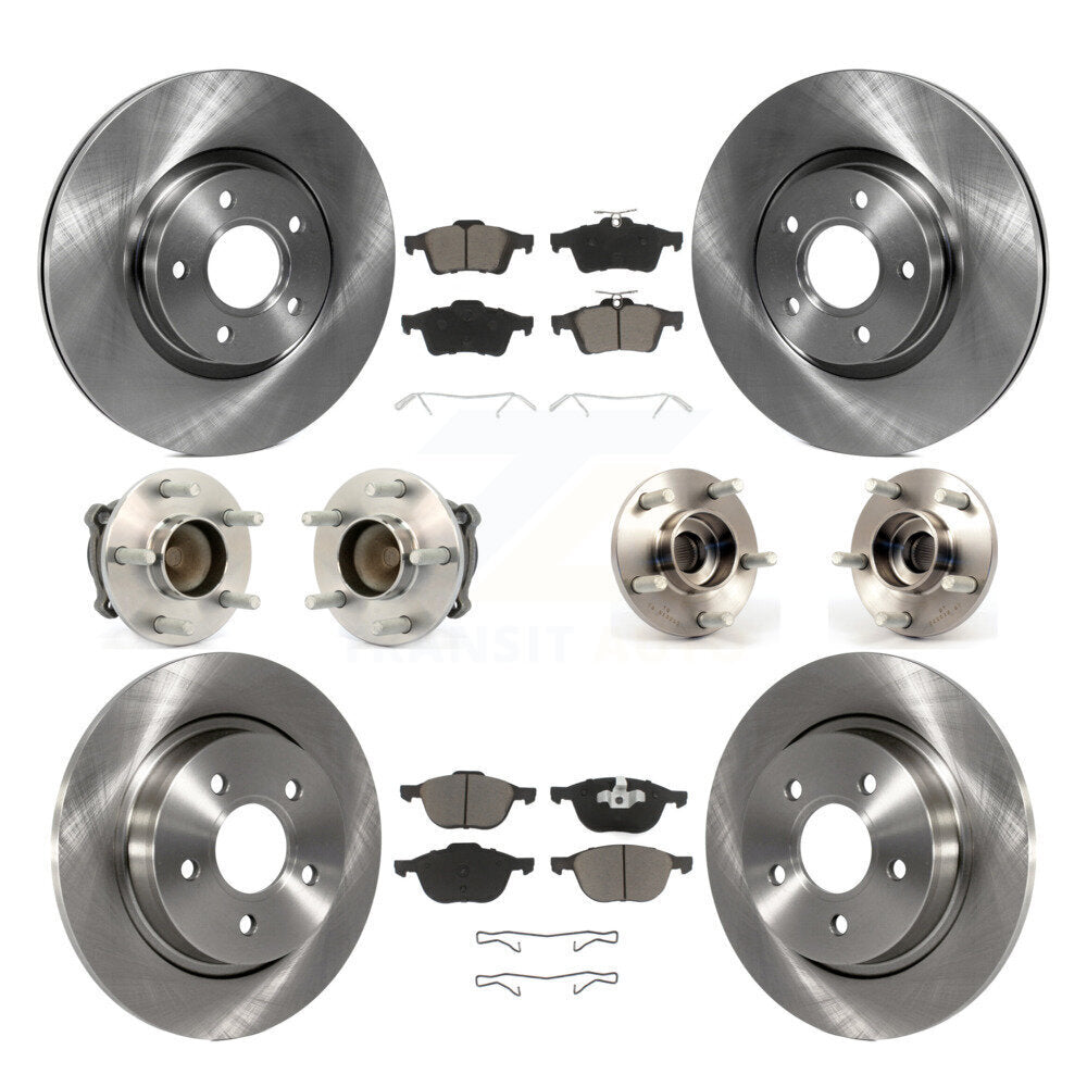 Kit de plaquettes de Rotor de frein à disque, roulement de moyeu avant et arrière (10 pièces) pour Volvo S40 C30 V50 C7