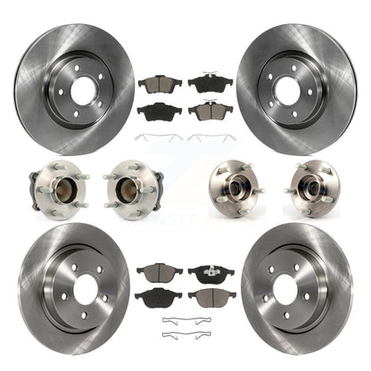 Kit de plaquettes de Rotor de frein à disque, roulement de moyeu avant et arrière (10 pièces) pour Volvo S40 C30 V50 C7