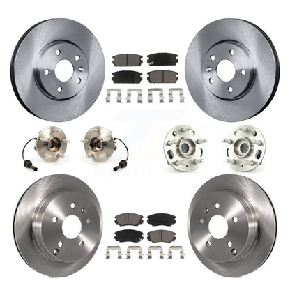 Kit de plaquettes de Rotor de frein à disque, roulement de moyeu avant et arrière (10 pièces) pour Chevrolet Equinox GM