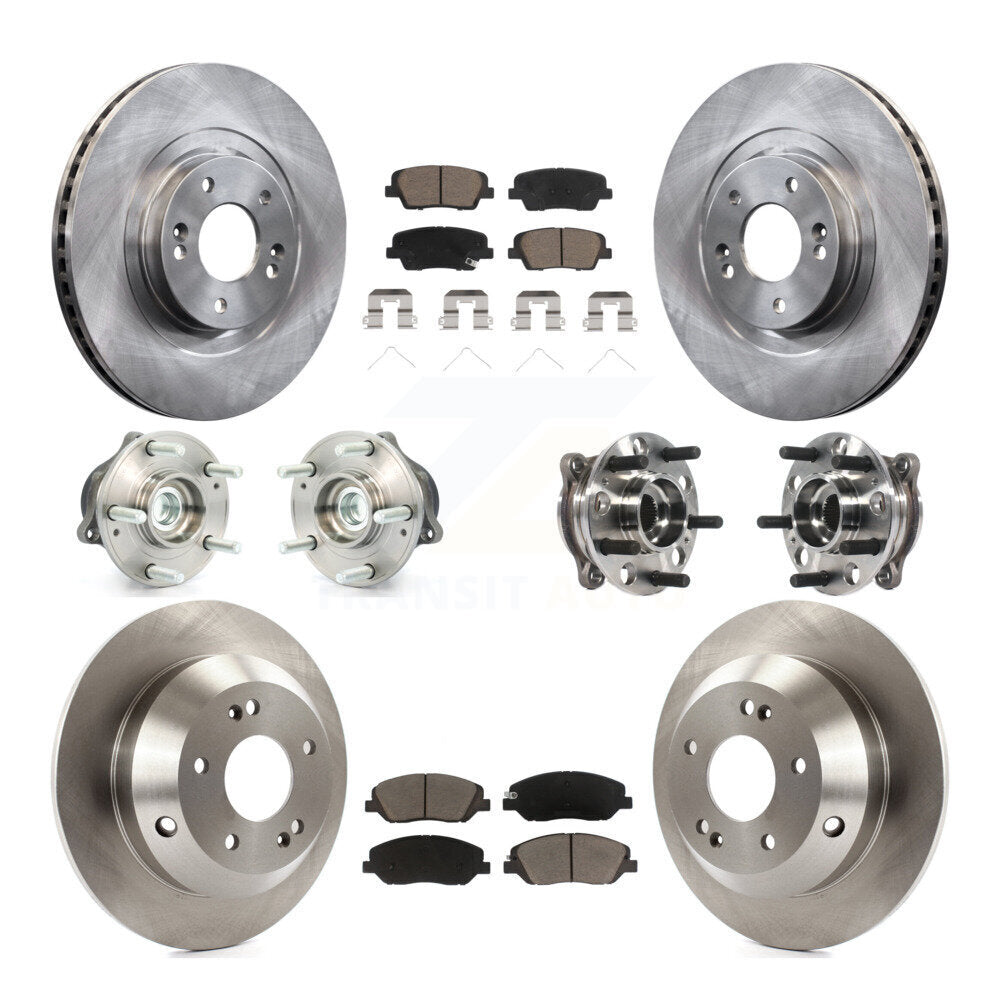 Kit de rotors et plaquettes de frein, roulement de moyeu avant et arrière (10 pièces), pour Hyundai Santa Fe XL FW