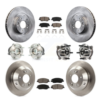 Kit de rotors et plaquettes de frein, roulement de moyeu avant et arrière (10 pièces), pour Hyundai Santa Fe XL FW