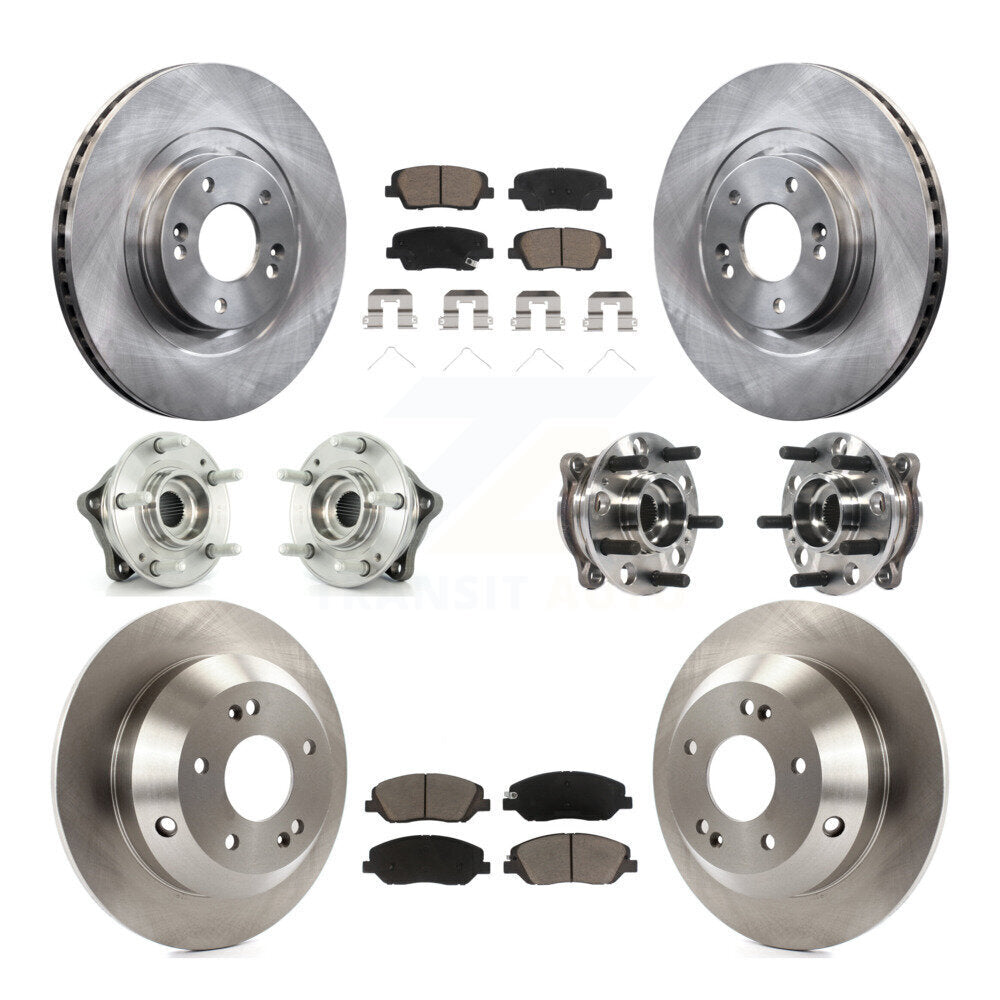 Kit de rotors et plaquettes de frein, roulement de moyeu avant et arrière (10 pièces), pour Hyundai Santa Fe XL AW
