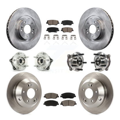 Kit de rotors et plaquettes de frein, roulement de moyeu avant et arrière (10 pièces), pour Hyundai Santa Fe XL AW