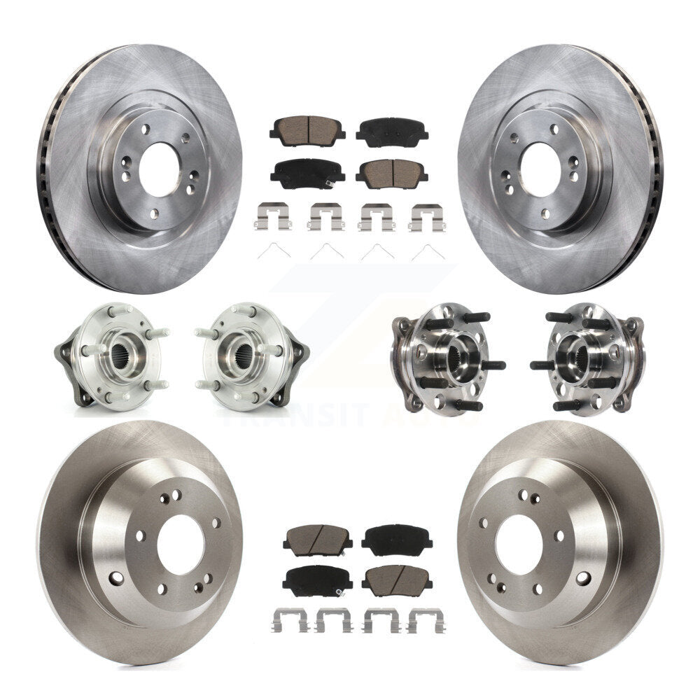 Kit de plaquettes de Rotor de frein, roulement de moyeu avant et arrière (10 pièces), pour Hyundai Santa Fe Sport AW