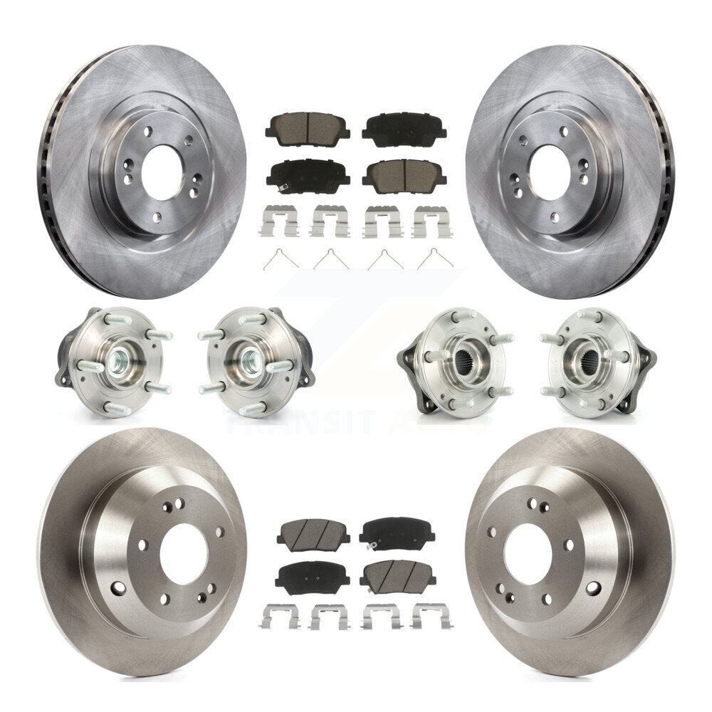 Kit de plaquettes de Rotor de frein, roulement de moyeu avant et arrière (10 pièces) pour Kia Sorento FW 2014 – 2015
