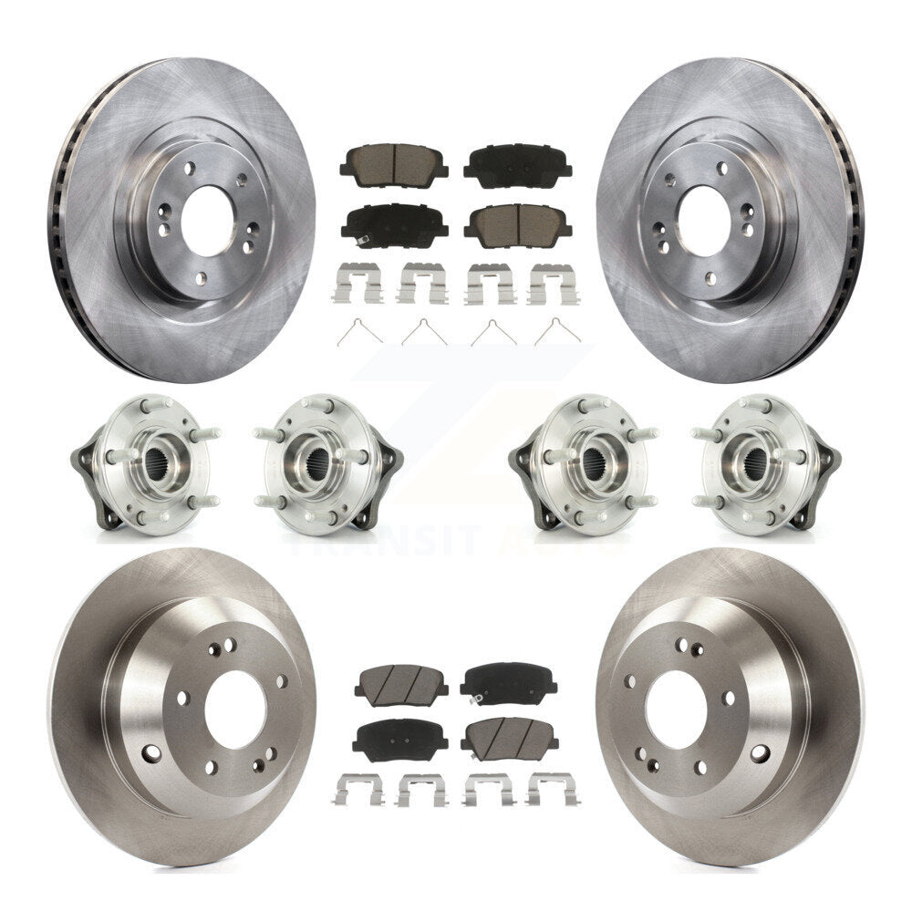 Kit de plaquettes de Rotor de frein, roulement de moyeu avant et arrière (10 pièces) pour Kia Sorento AW 2014 – 2015