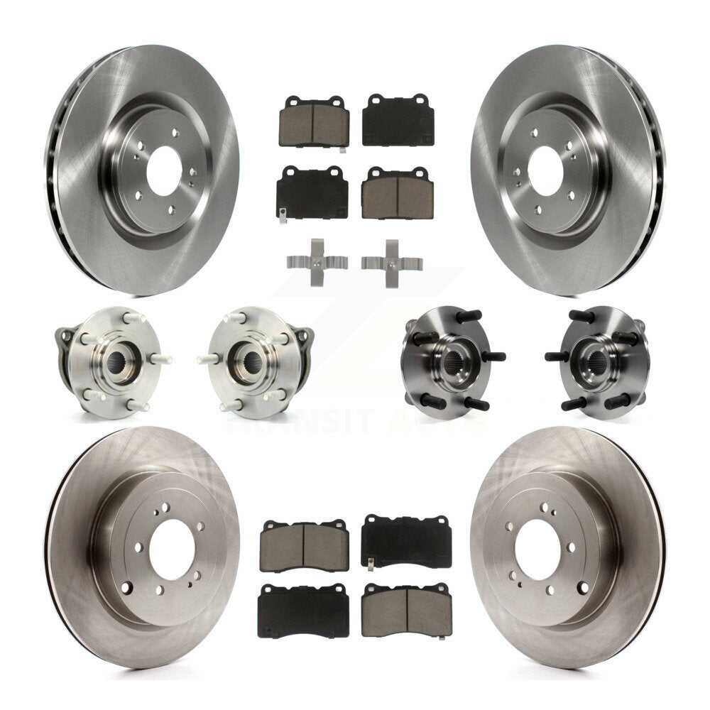 Kit de Rotor et de plaquettes de frein à disque, roulement de moyeu avant et arrière (10 pièces) pour Mitsubishi Lance