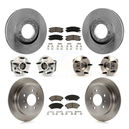 Kit de plaquettes de Rotor de frein, roulement de moyeu avant et arrière (10 pièces) pour Buick Century Regal Gran