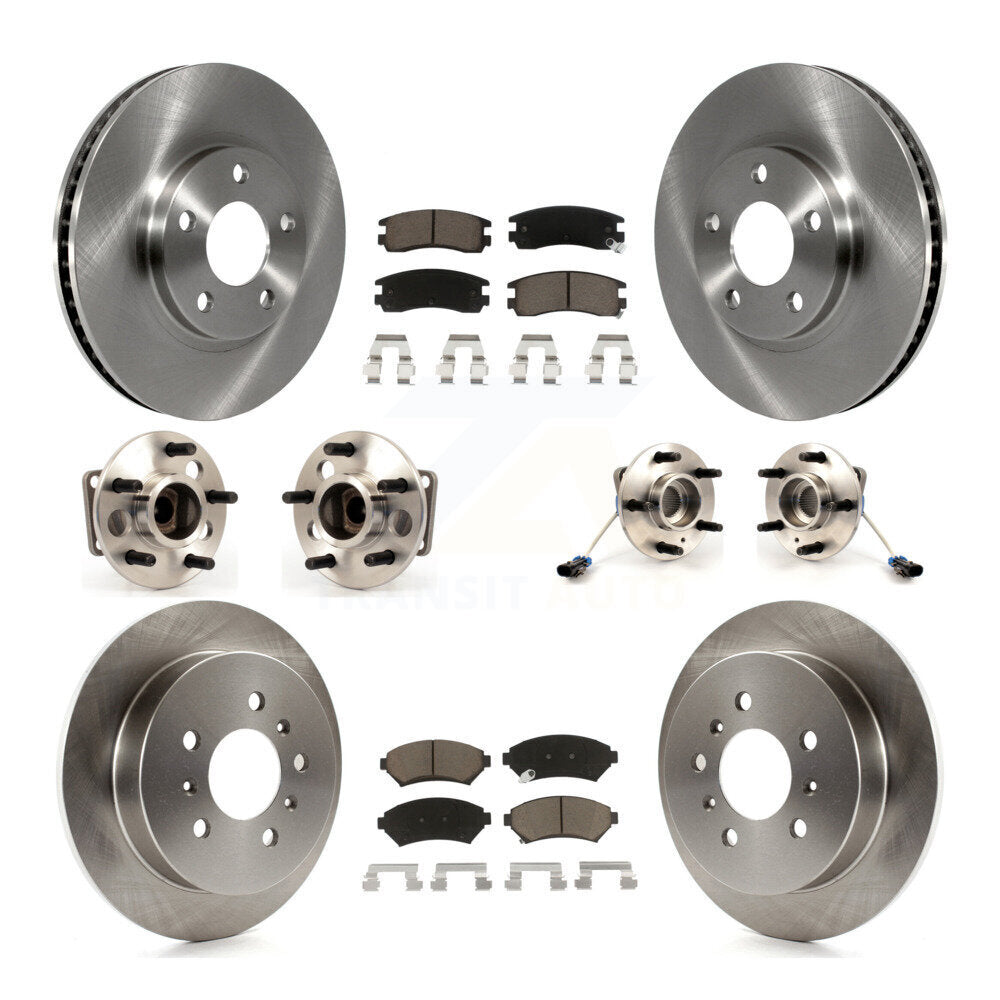 Kit de Rotor et de plaquettes de frein, roulement de moyeu avant et arrière (10 pièces) pour Chevrolet Impala Mont