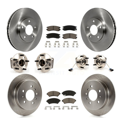 Kit de Rotor et de plaquettes de frein, roulement de moyeu avant et arrière (10 pièces) pour Chevrolet Impala Mont